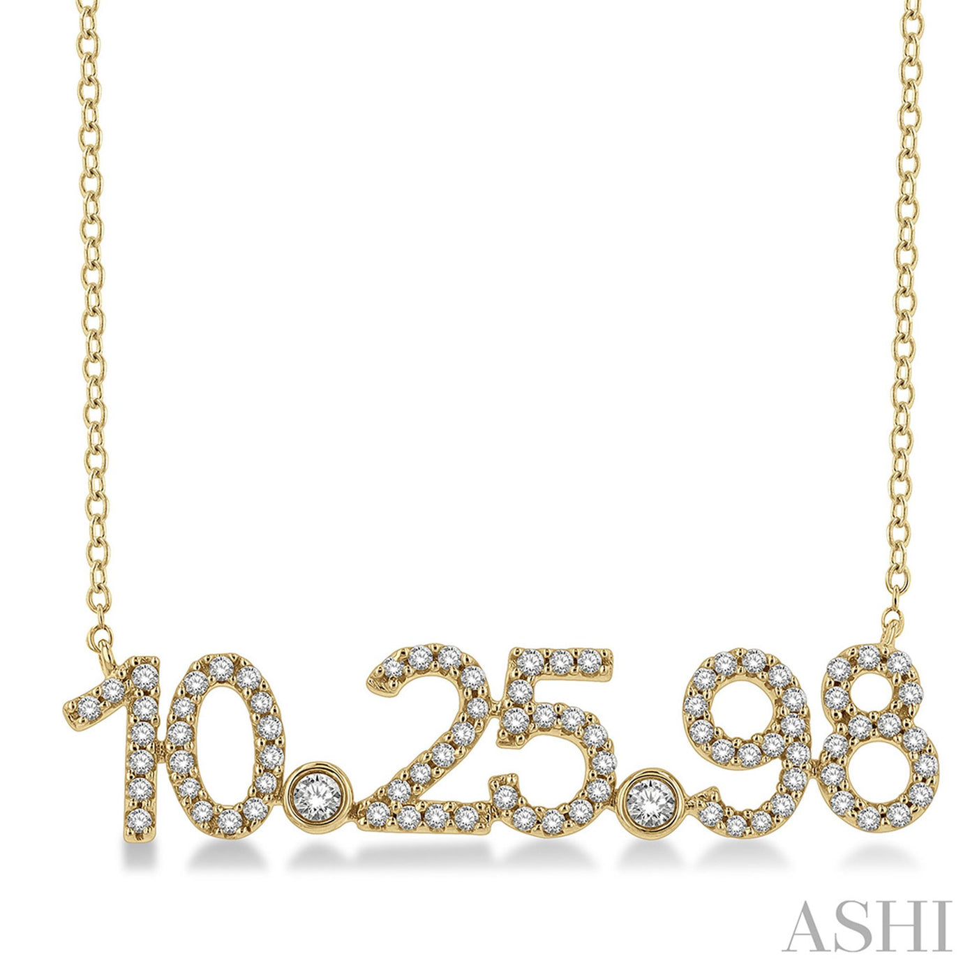 14K Yellow Gold 0.40ctw Date Style Necklace