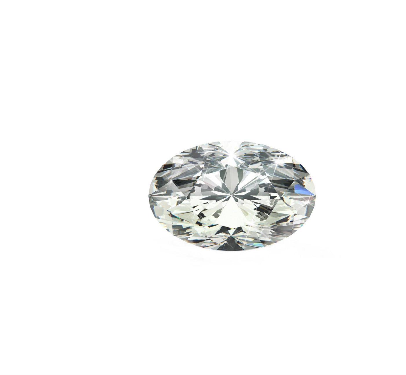 3.43ct VS1 G Oval Lab Grown Diamond