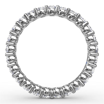 14K White Gold 1.25ctw Diamond Eternity Band 
Featuring a Polished Finish