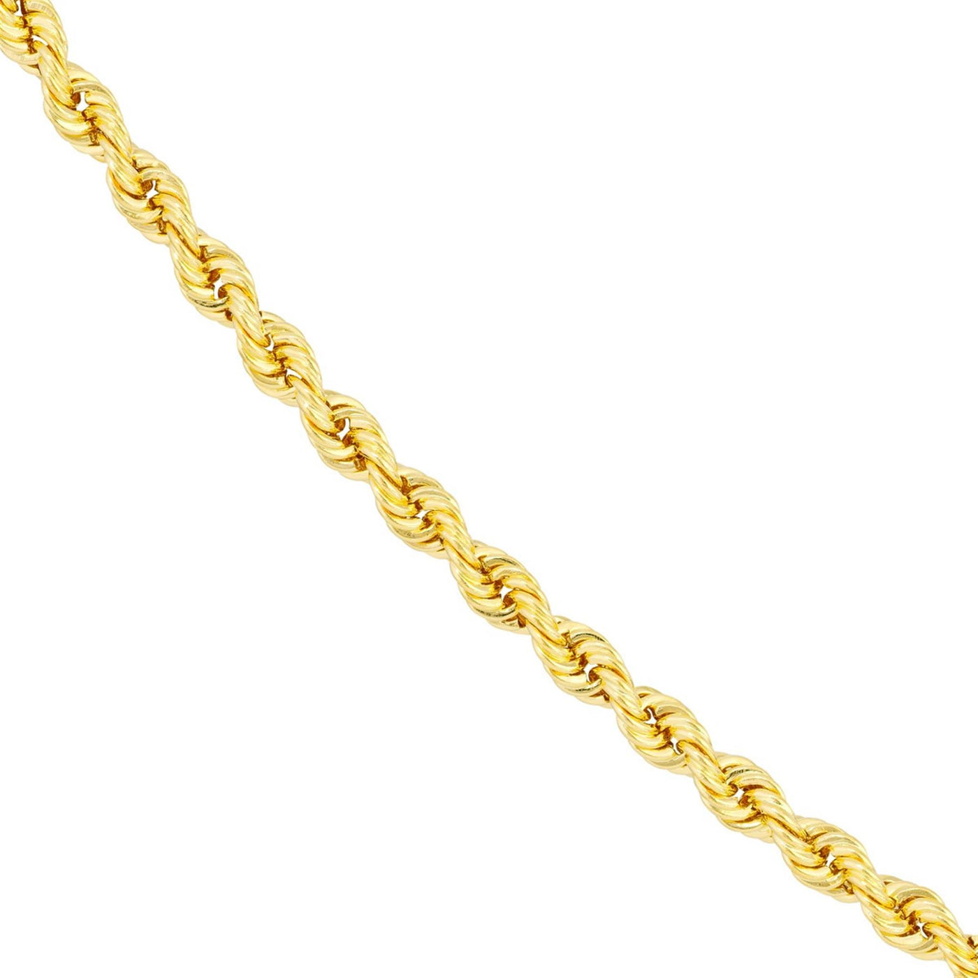 10K Yellow Gold 3mm 22" Adjustable Rope Chain