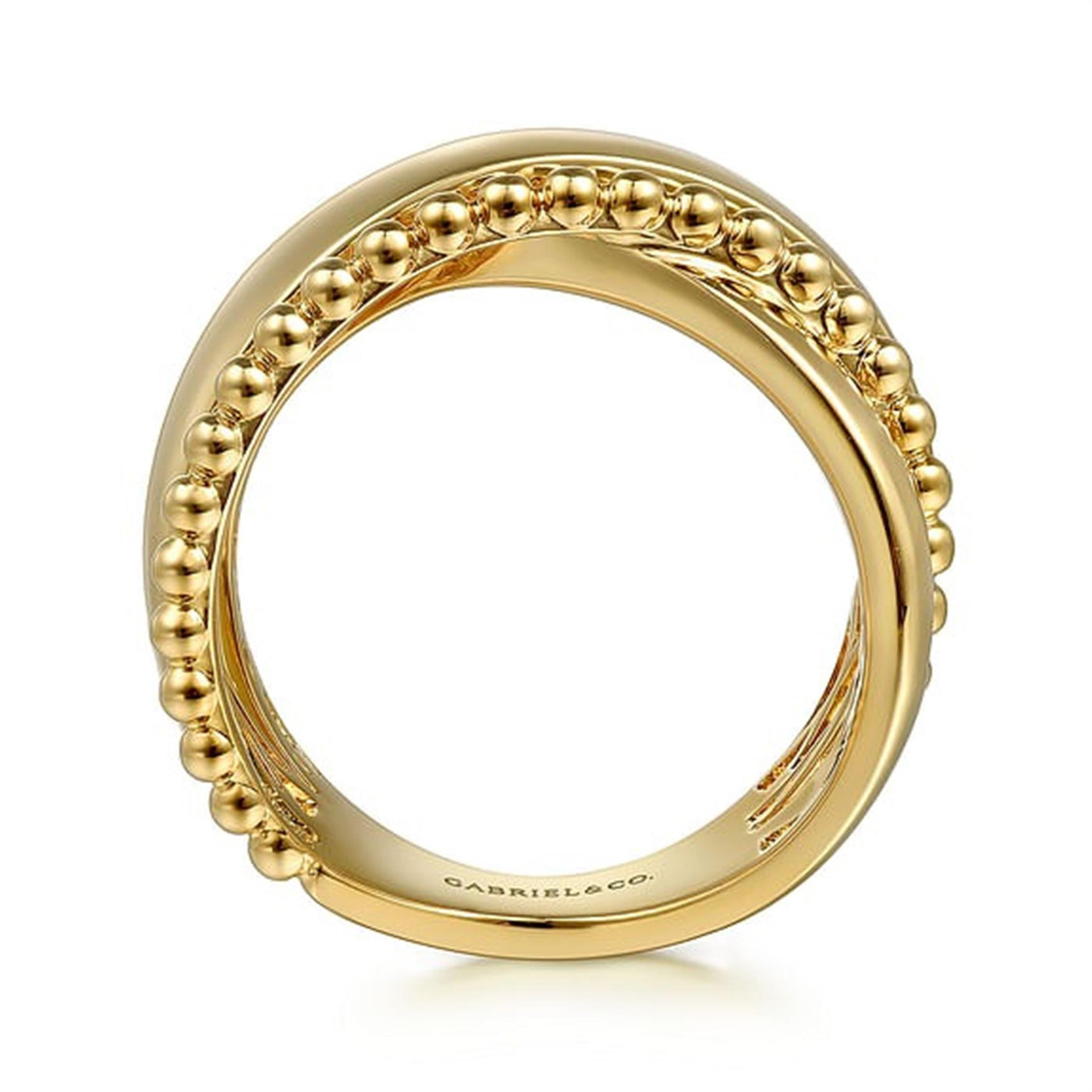 Gabriel 14K Yellow Gold Ribbon Bujukan Style Ring