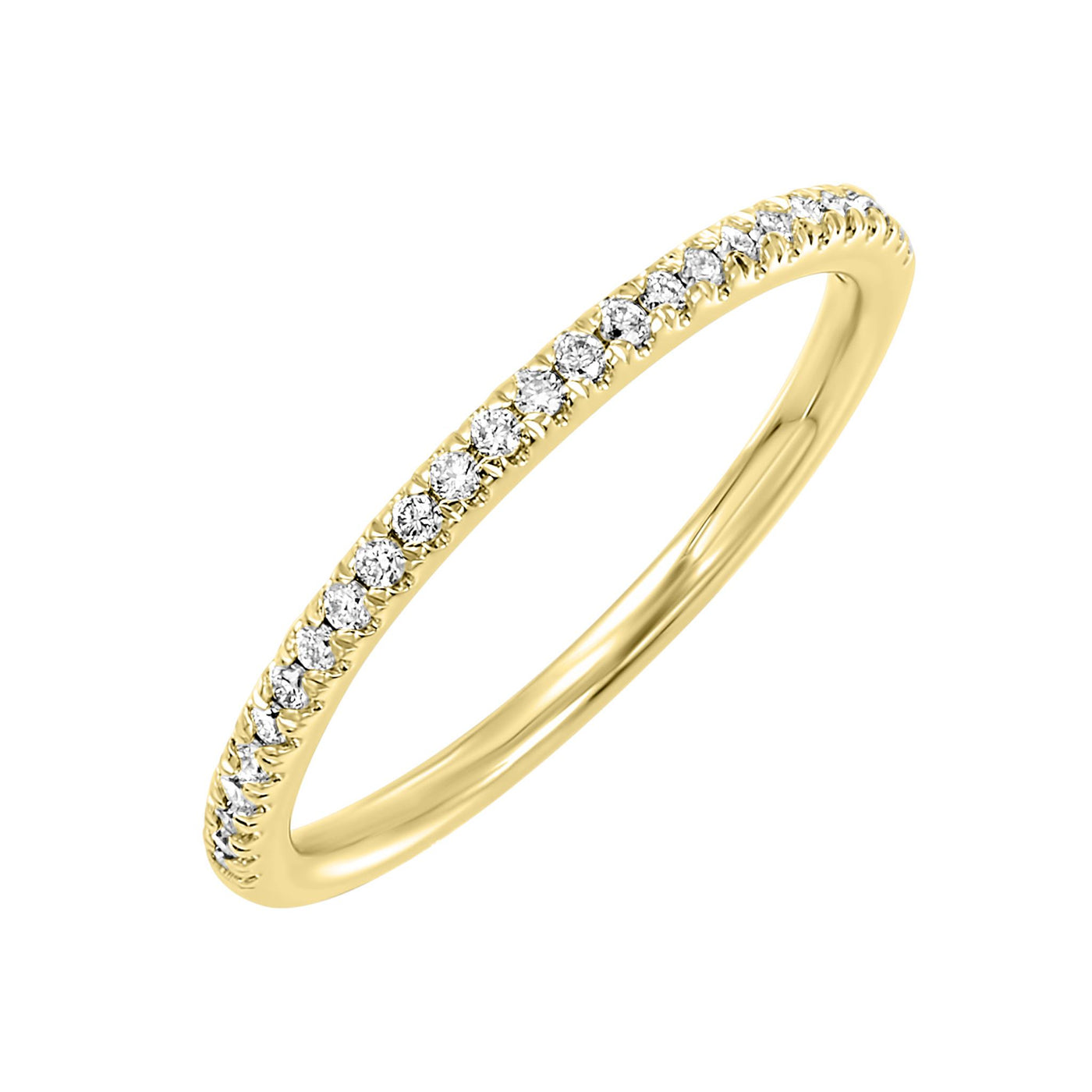 14K Yellow Gold 0.33ctw Lab Grown Clearly Flawless Diamond Band