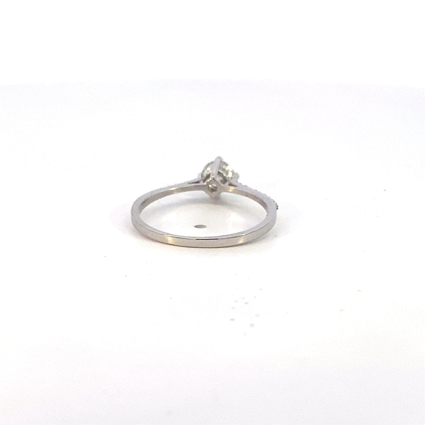 10K White Gold .48ctw 4 Prong Diamond Engagement Ring by Estate