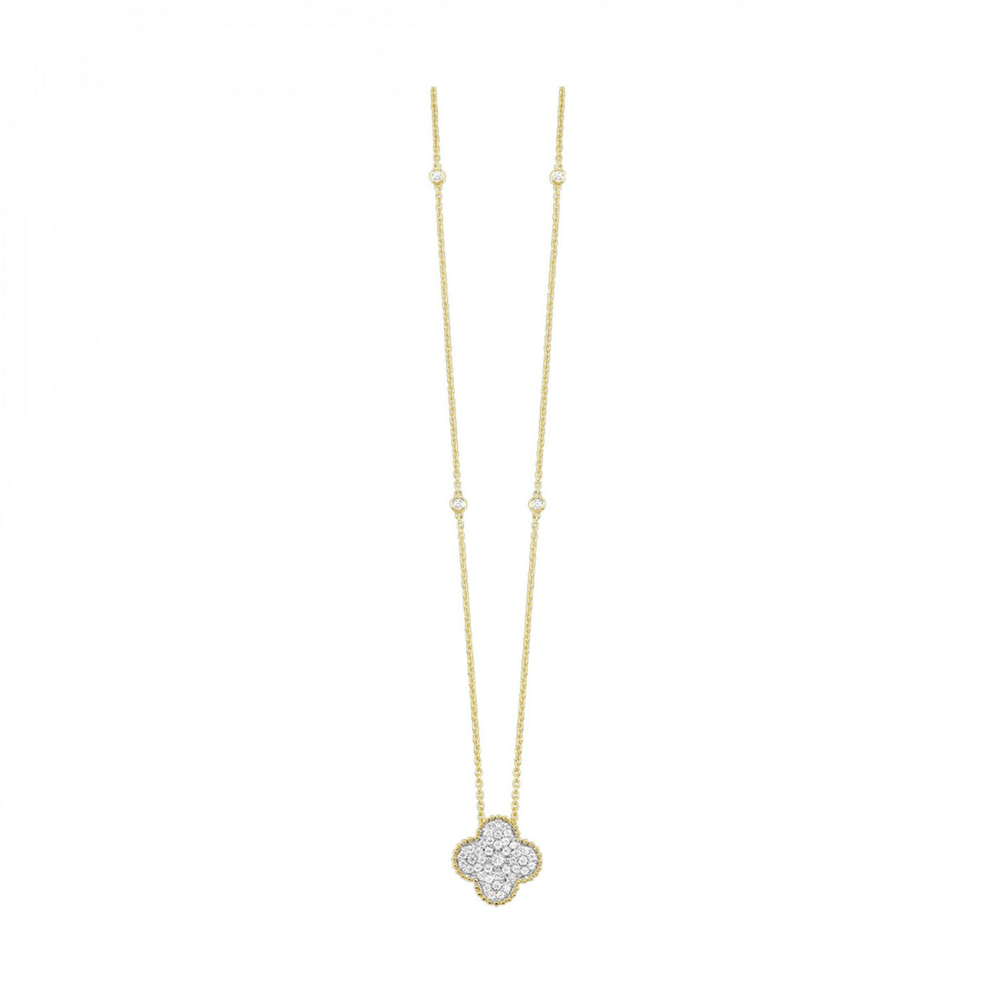 10K Yellow Gold .38ctw Contemporary Style Pendant