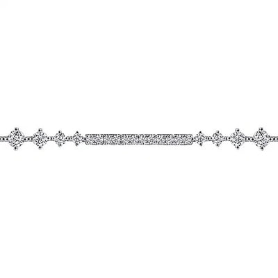 Gabriel - Lusso Collection 14K White Gold 1.98ctw 7" Tennis Style Diamond Bracelet