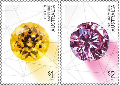 Australia Post Releases Eye-Catching Series of Gem-Themed Stamps
