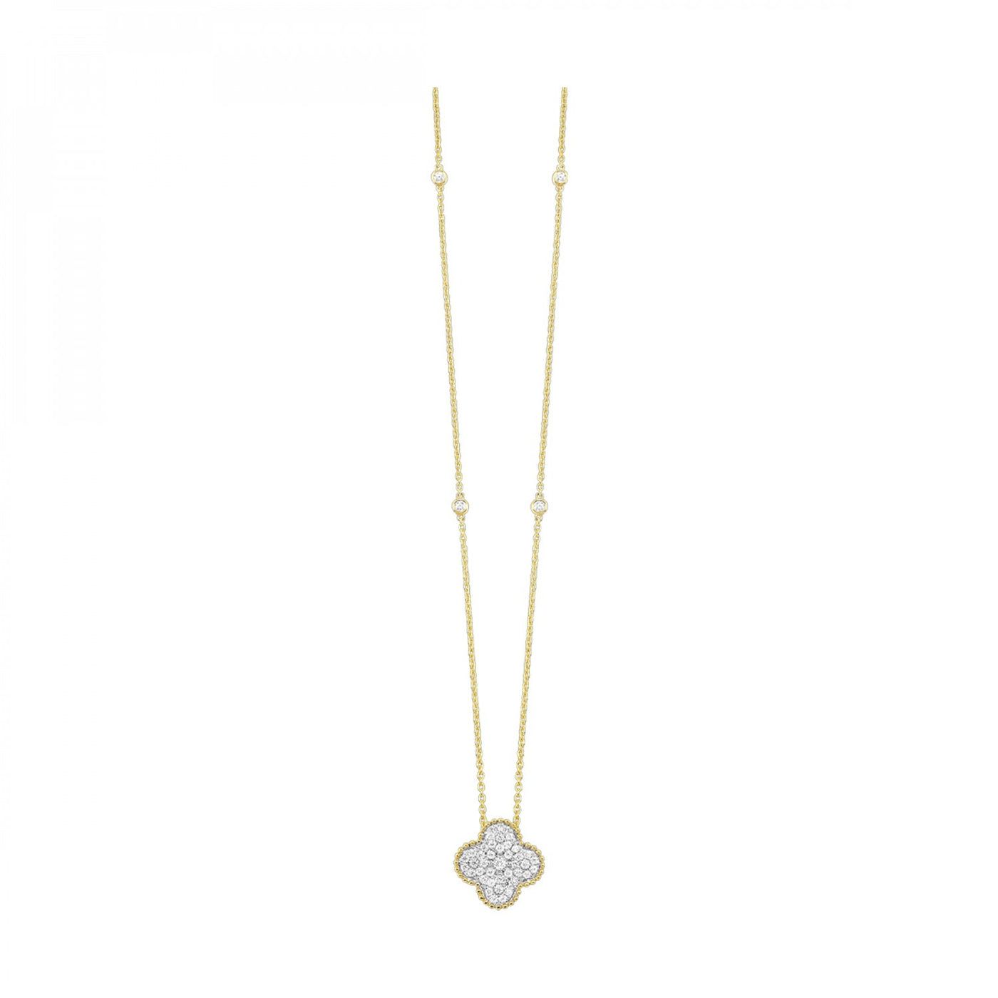 10K Yellow Gold .38ctw Contemporary Style Pendant