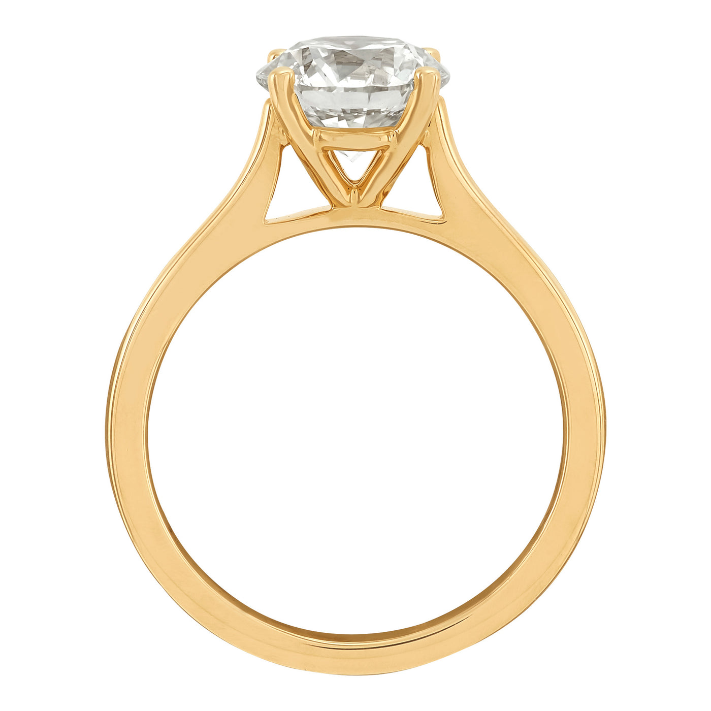 Armadani 14K Yellow Gold 2.06ctw 4 Prong Lab Grown Diamond Engagement Ring