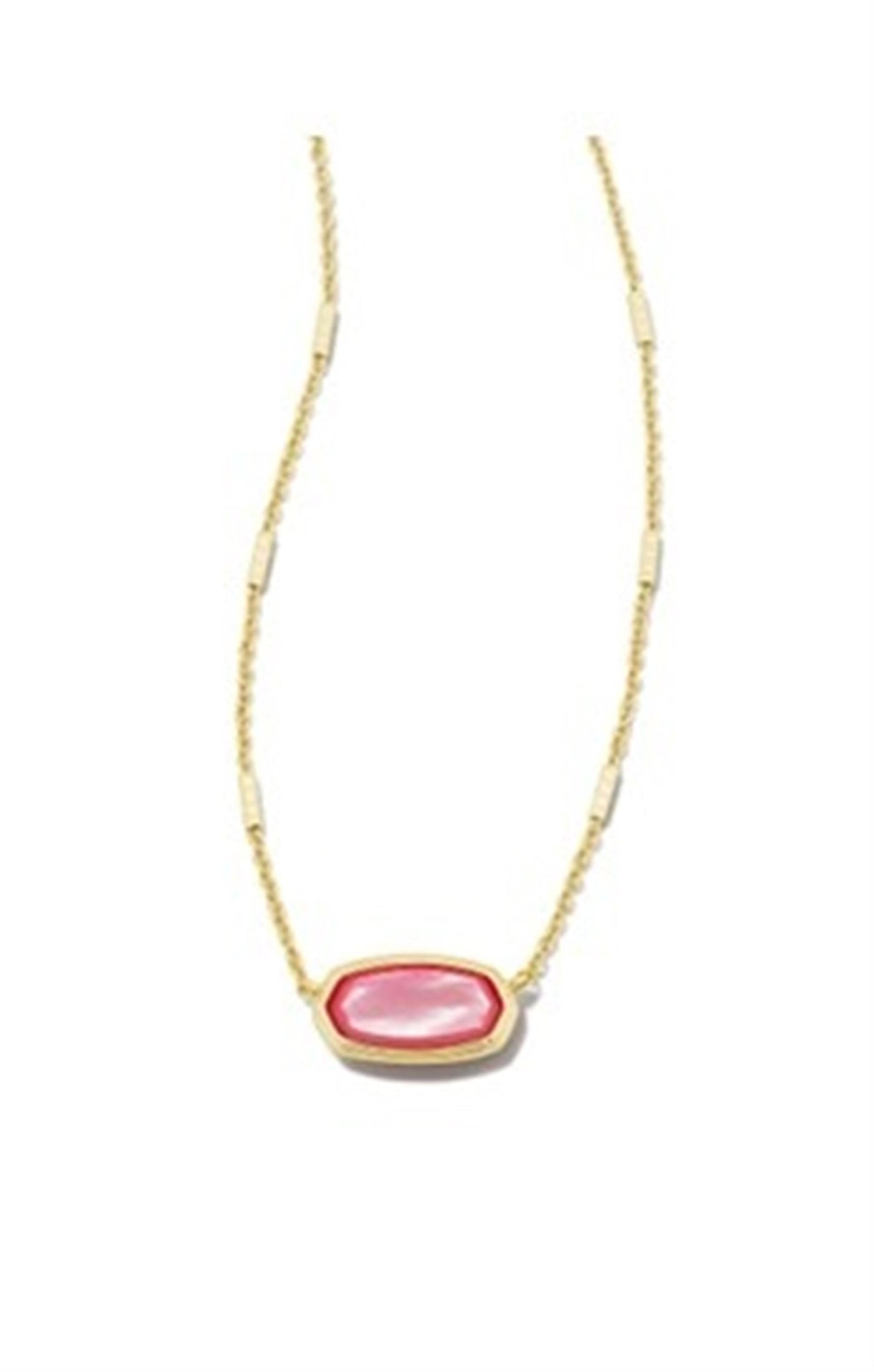 Gold Tone Necklace Featuring Peony Mother of Pearl by Kendra Scott
