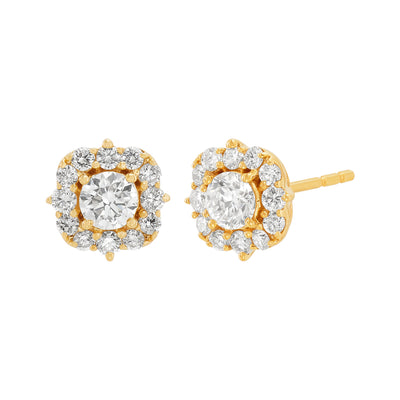 Armadani 14K Yellow Gold 0.75ctw Stud Style Lab Grown Diamond Earrings