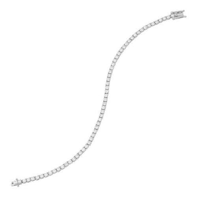 Armadani 14K White Gold Tennis Style Lab Grown Diamond Bracelet