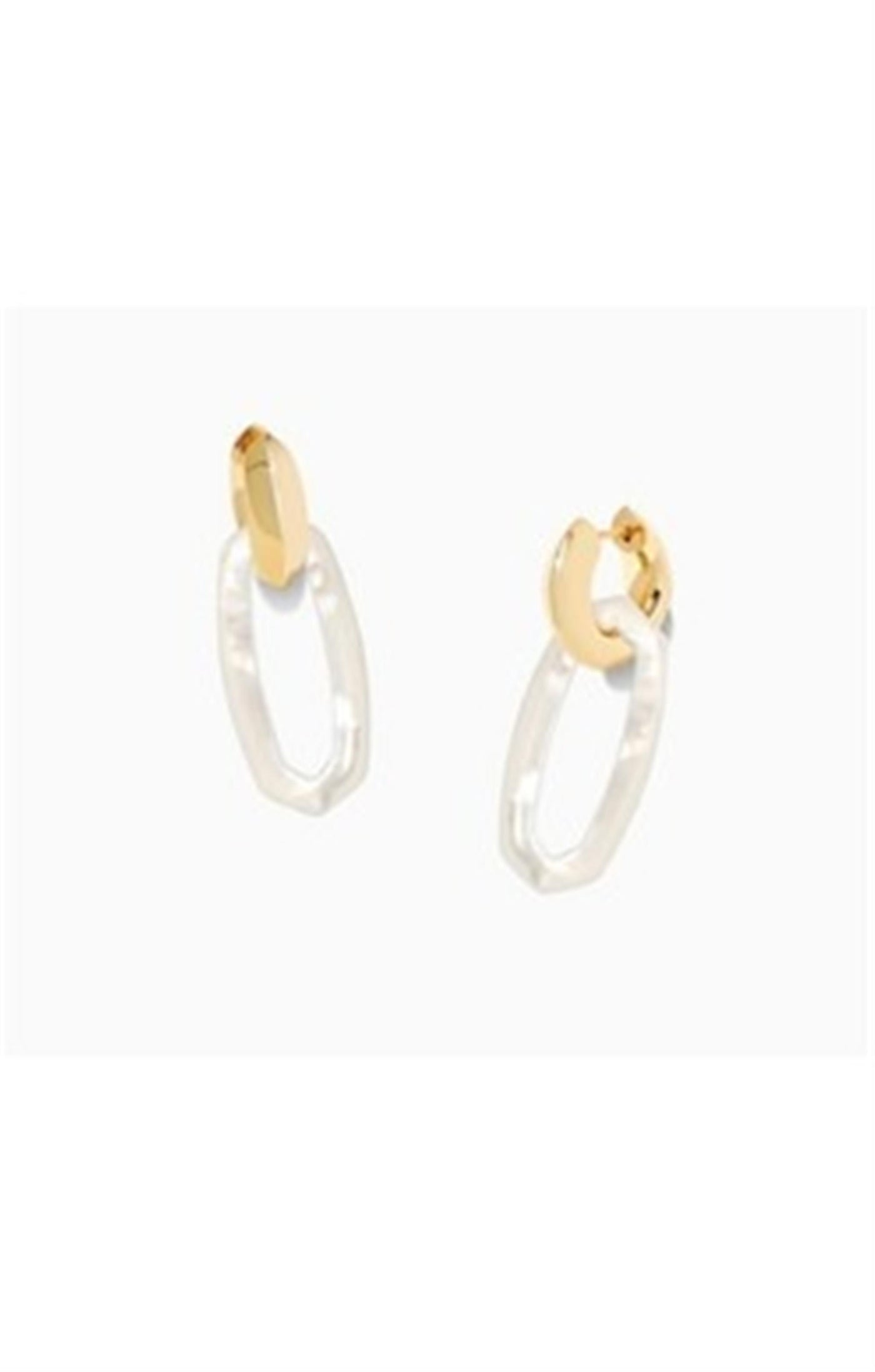 Gold Tone Earrings Abalone by Kendra Scott