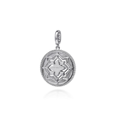 Gabriel Sterling Silver Medallion Sentiment Charm