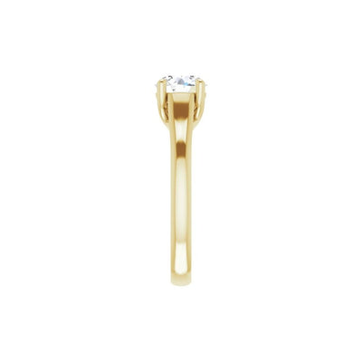 Ever & Ever 14K Yellow Gold 4 Prong Style Diamond Semi-Mount Engagement Ring