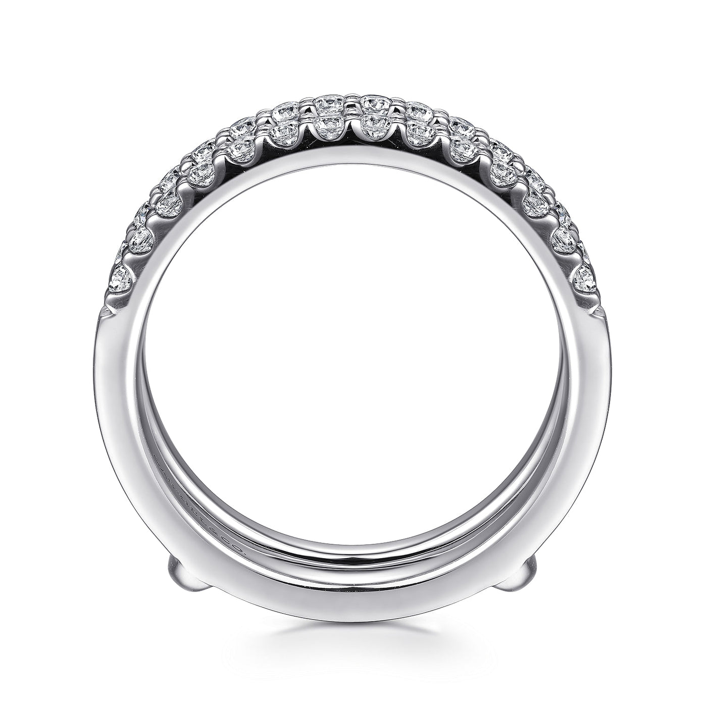 Gabriel 14K White Gold 0.50ctw Diamond Ring Guard