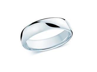 Malo Platinum 4mm Domed Wedding Band