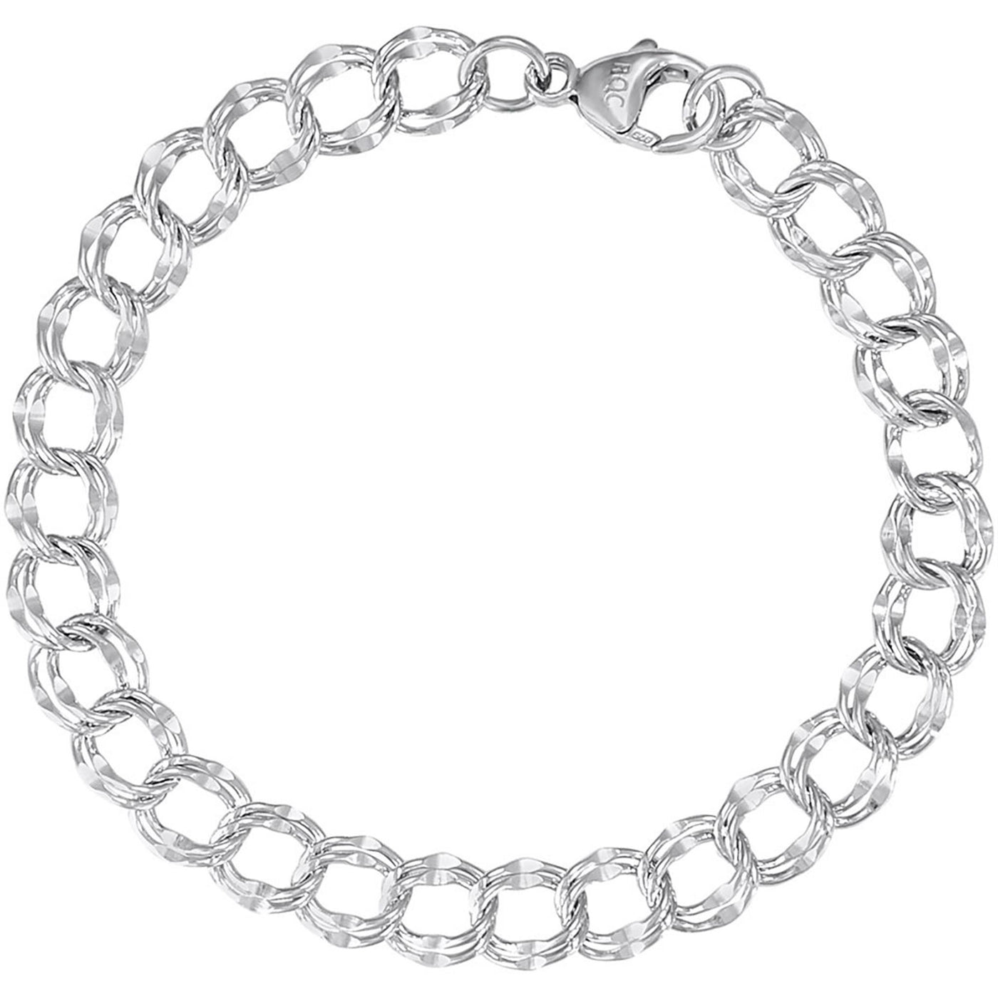 Sterling Silver 7" Charm Fashion Bracelet