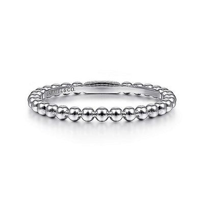 Gabriel 14K White Gold Bujukan Stackable Style Ring