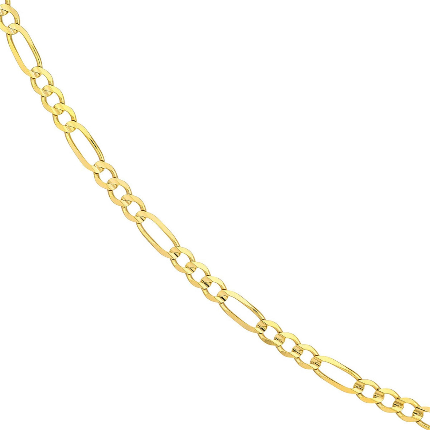 10K Yellow Gold 5.6mm 22" Figaro Chain