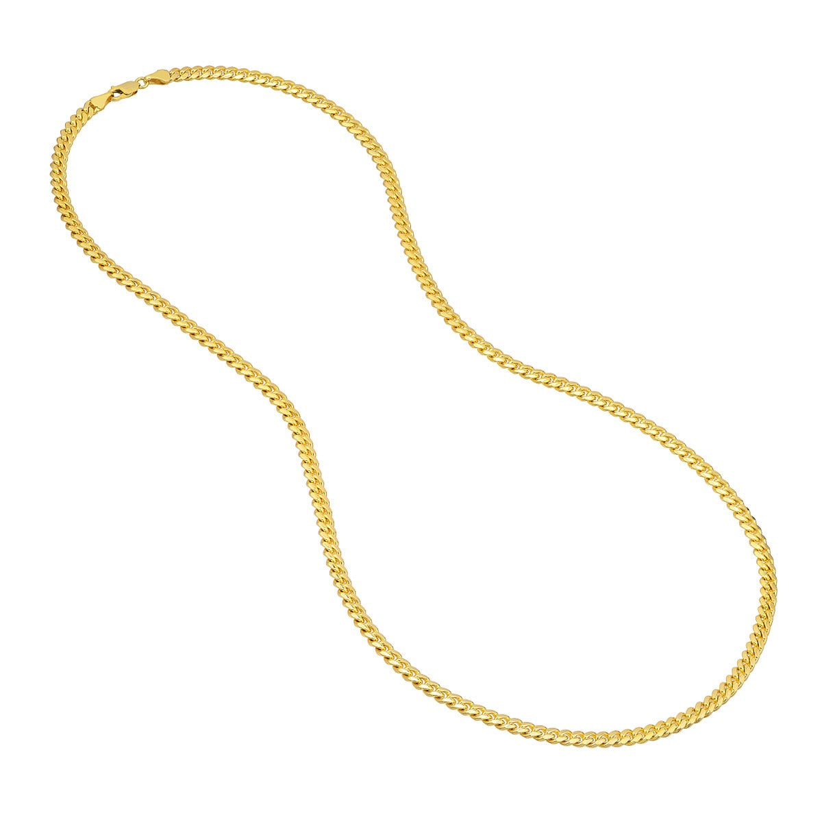 10K Yellow Gold 4.5mm 20" Miami Cuban Chain