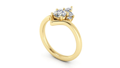 14K Yellow Gold 1.06ctw 4 Prong Engagement Ring by Thollot