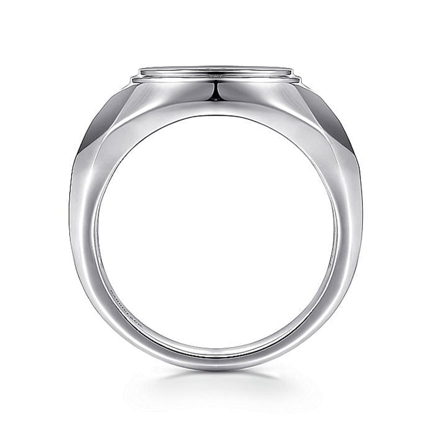 Gabriel Sterling Silver Signet Signet Style Men's Ring
