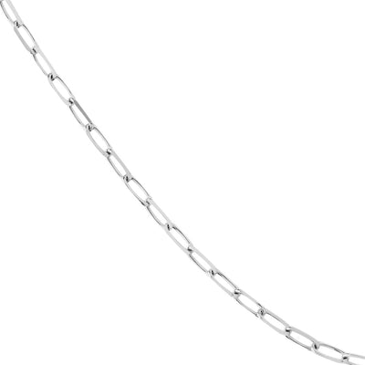 Sterling Silver 4mm 18" Paper Clip Chain
