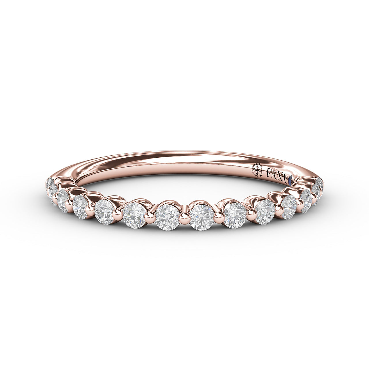 14K Rose Gold 0.28ctw Stackable Diamond Band 
Featuring a Polished Finish