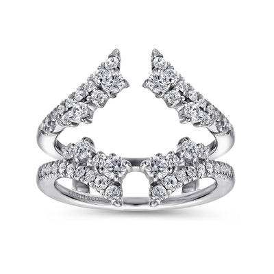 Gabriel 14K White Gold 0.75ctw Diamond Ring Guard