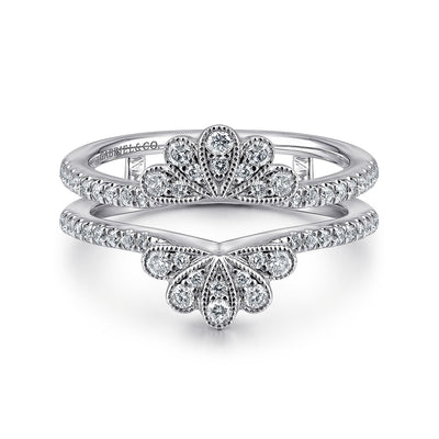 Gabriel 14K White Gold 0.45ctw Diamond Ring Guard