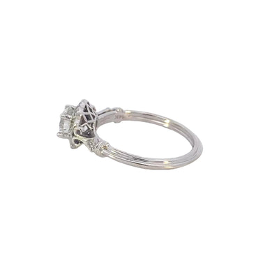 14K White Gold 0.69ctw 4 Prong Diamond Engagement Ring