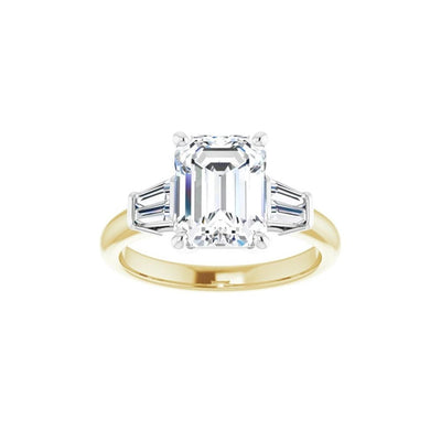 Ever & Ever 14K White Gold .25ctw 4 Prong Style Diamond Semi-Mount Engagement Ring