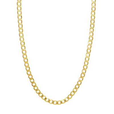 10K Yellow Gold 7.34mm 22" Curb Chain