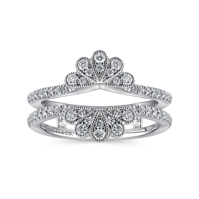 Gabriel 14K White Gold 0.45ctw Diamond Ring Guard