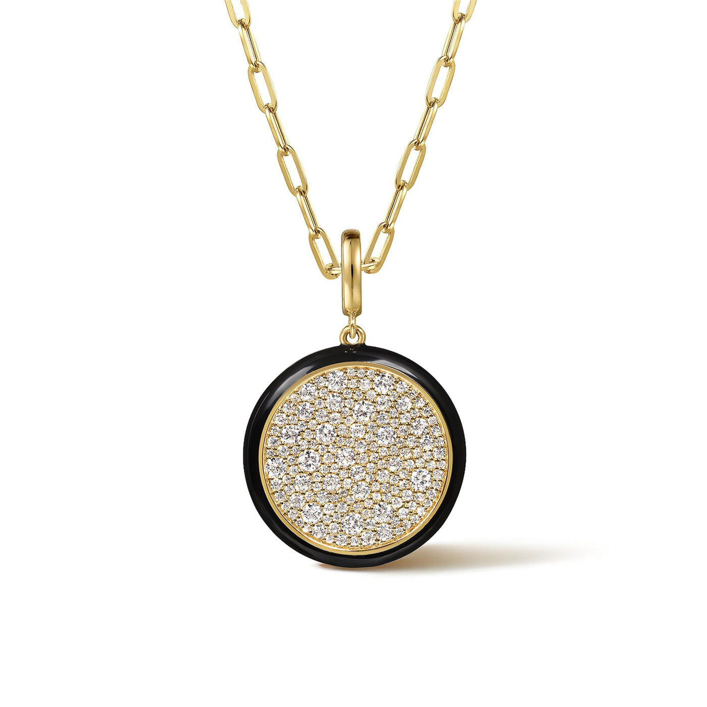 Gabriel 14K Yellow Gold 1.65ctw Medallion Style Pendant