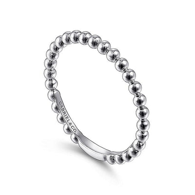 Gabriel 14K White Gold Bujukan Stackable Style Ring