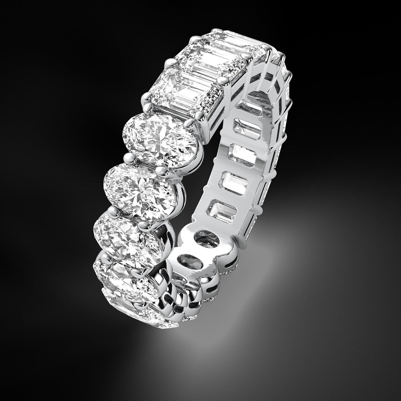 Platinum 6.00ctw Diamond Eternity Band