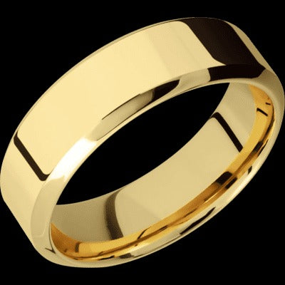 Lashbrook 14K Yellow Gold 7mm Flat Wedding Band