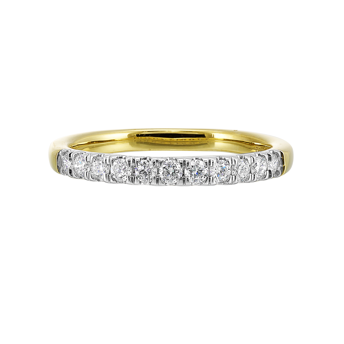 14K Yellow Gold .33ctw Lab Grown Diamond Wedding Band