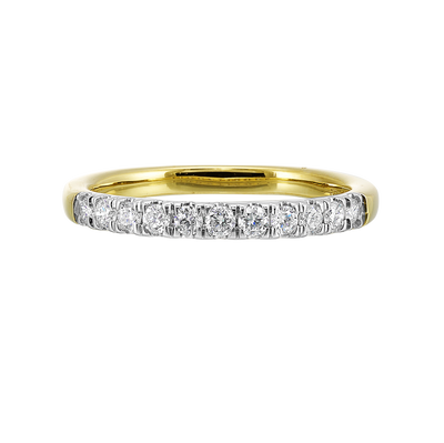 14K Yellow Gold .33ctw Lab Grown Diamond Wedding Band