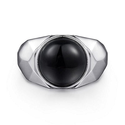 Gabriel Sterling Silver Onyx Ring