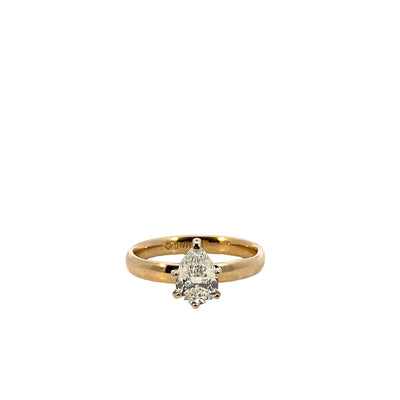 14K Yellow Gold 1.01ctw 6 Prong Diamond Engagement Ring