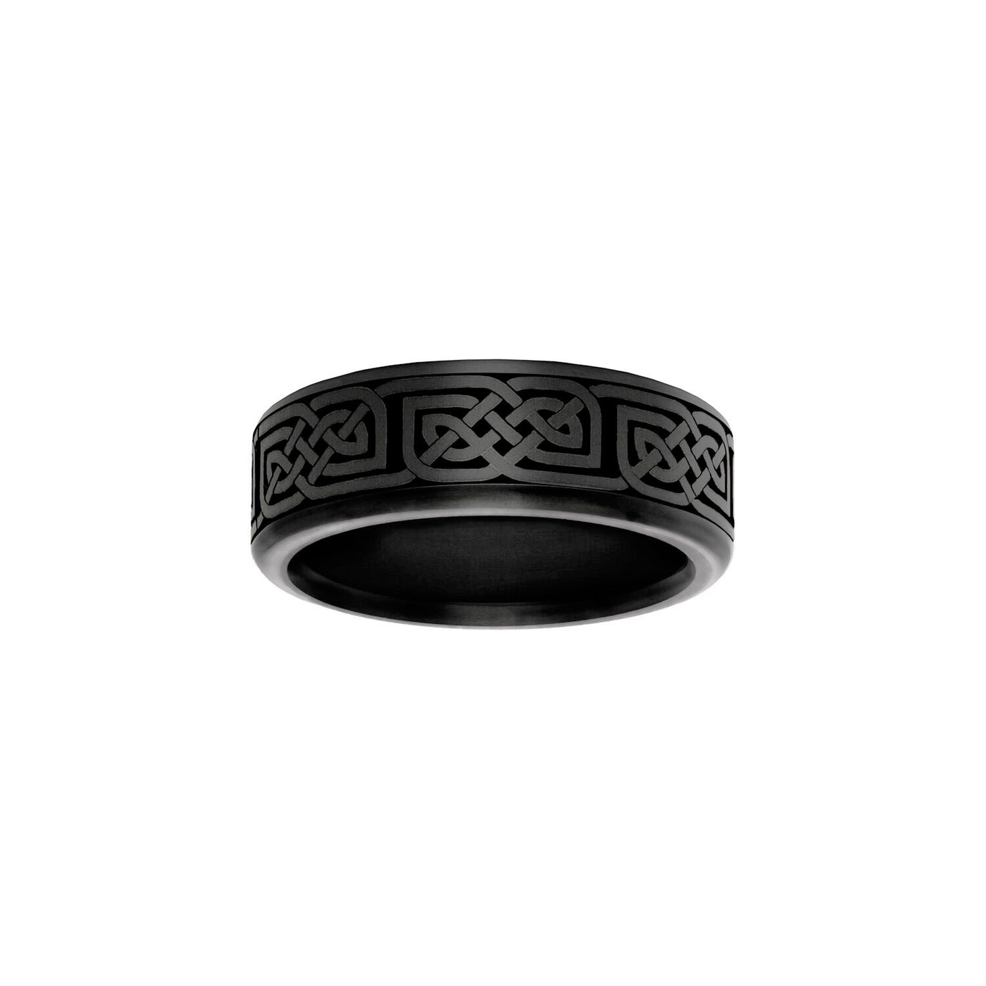 Elysium Black Diamond 8mm Elysium Lab Diamond Wedding Band