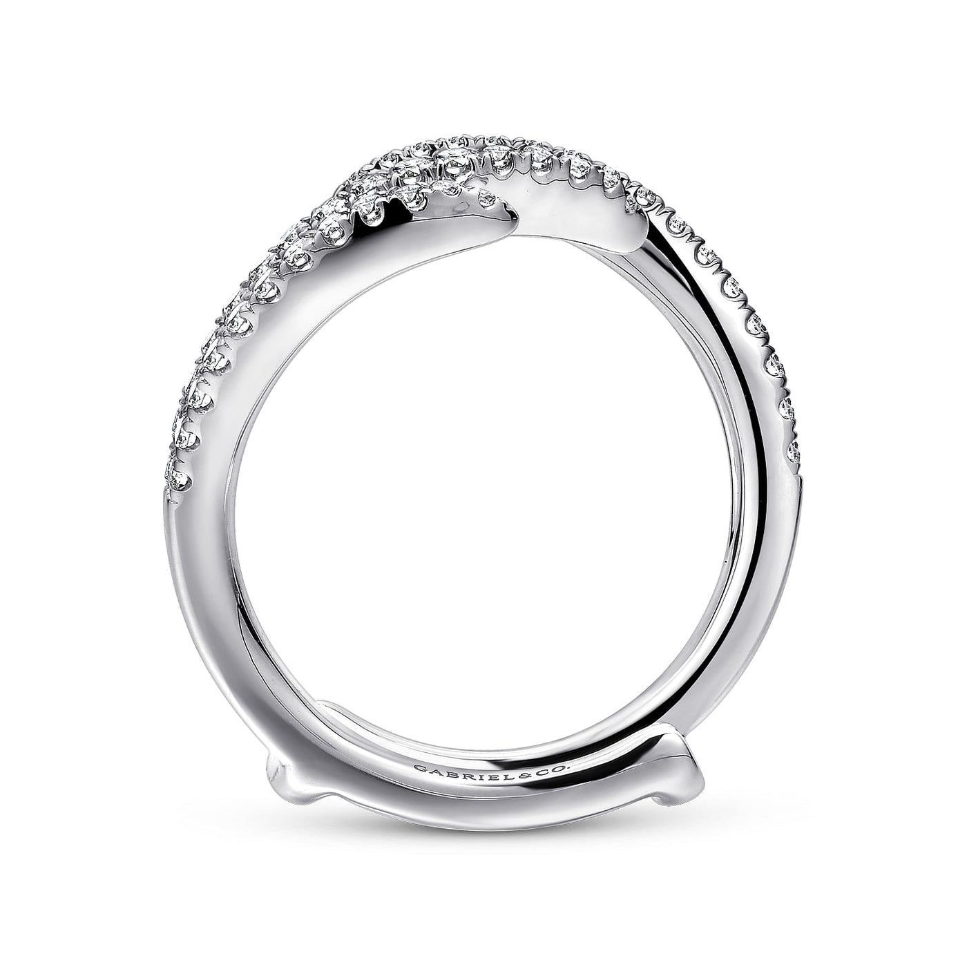 Gabriel 14K White Gold 0.40ctw Diamond Ring Guard