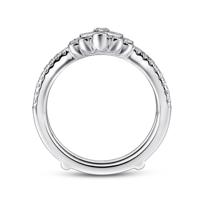 Gabriel 14K White Gold 0.45ctw Diamond Ring Guard