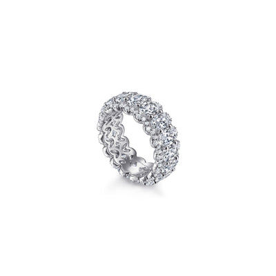 Gabriel 14K White Gold 6.00ctw Eternity Band Model