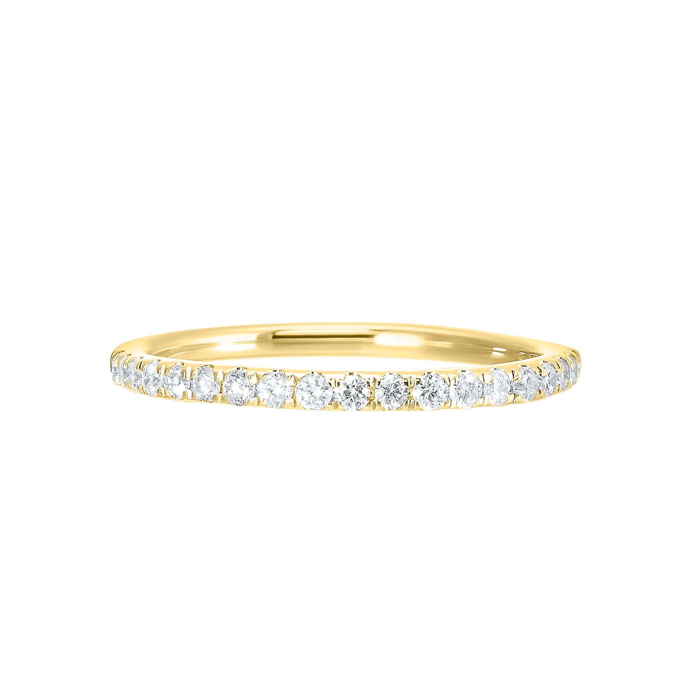 14K White Gold 0.33ctw Diamond Wedding Band