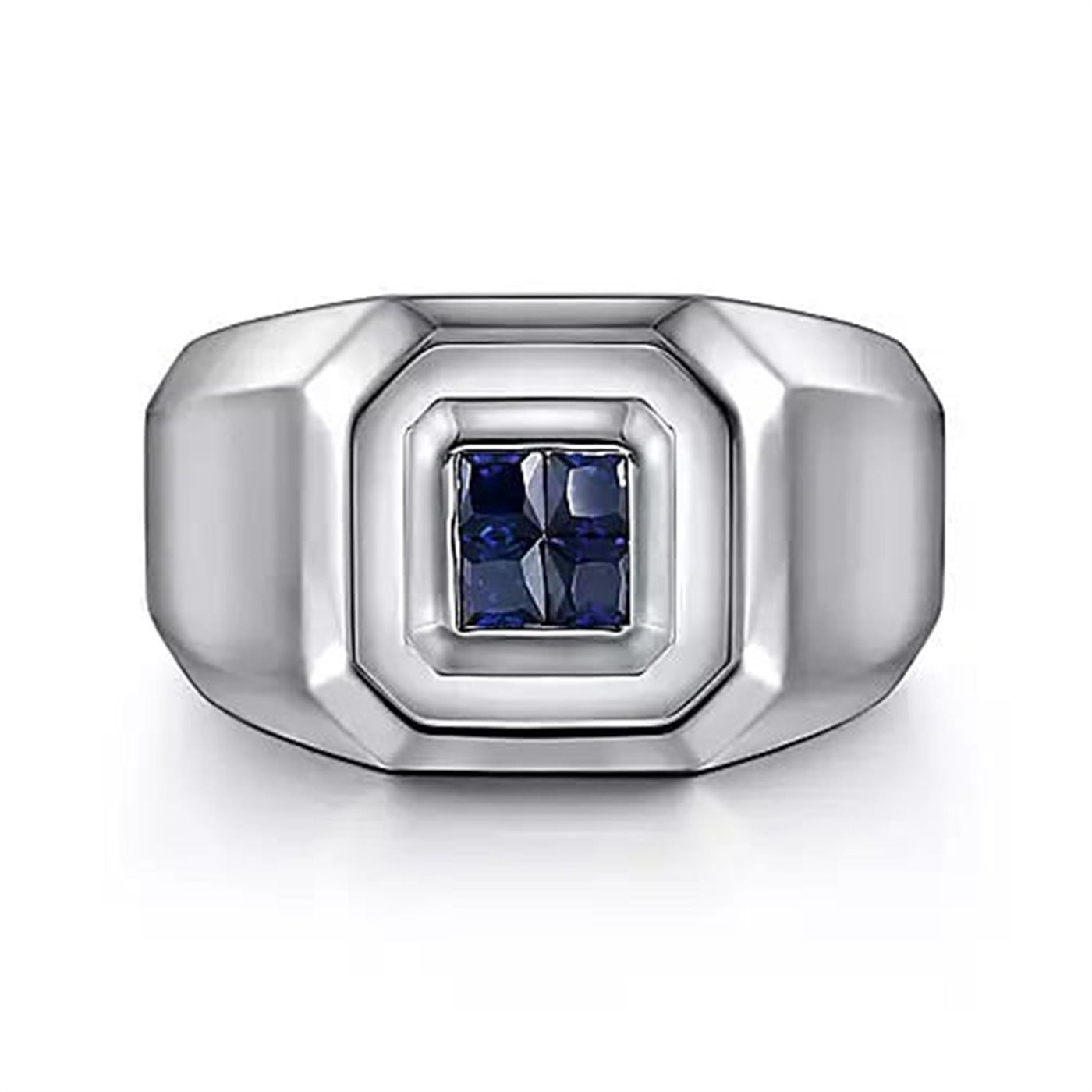 Gabriel Sterling Silver Sapphire Ring