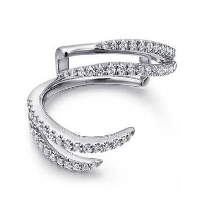 Gabriel 14K White Gold 0.40ctw Diamond Ring Guard