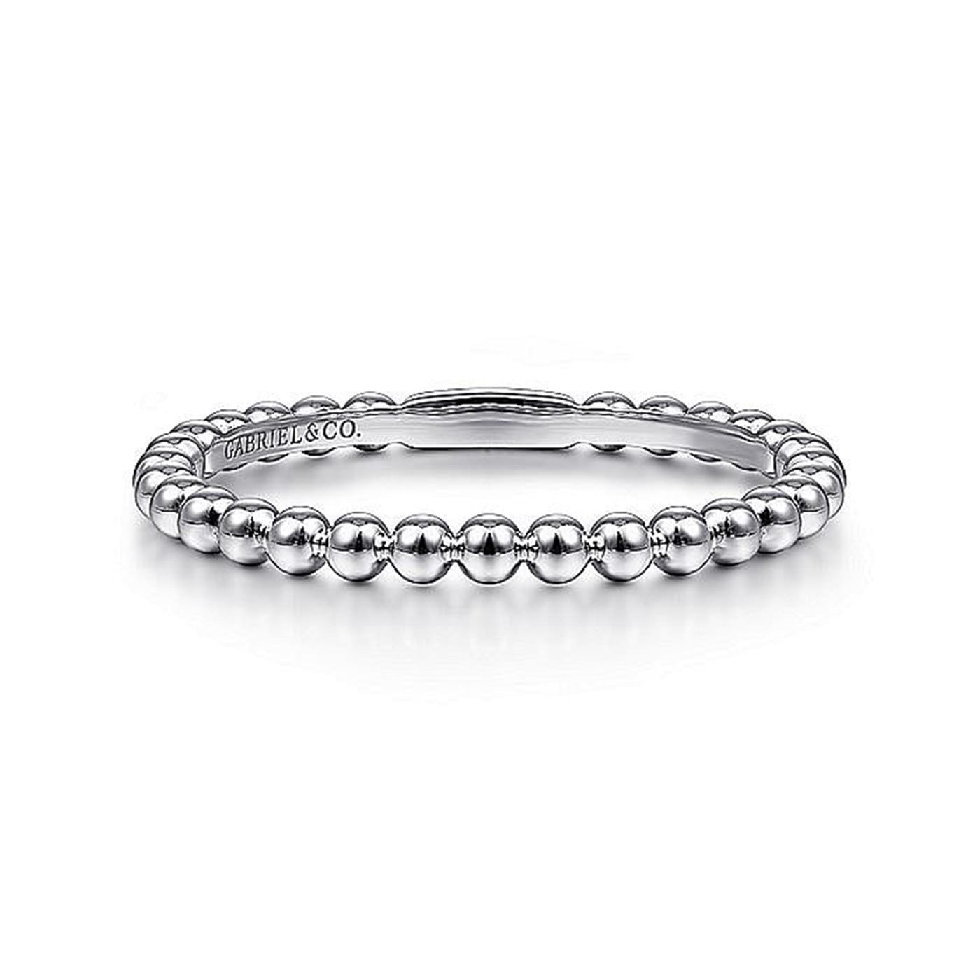 Gabriel 14K White Gold Bujukan Stackable Style Ring